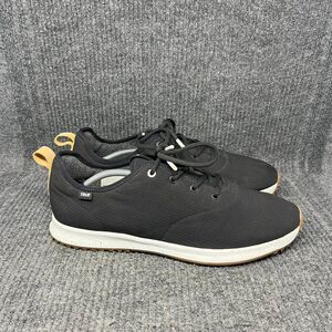 TRUE Linkswear All Day Ripstop Spikeless Golf Shoes Black White Gum Mens Size 14